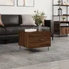Image de vidaXL Table basse Chêne marron 50x50x40 cm Bois dingénierie 829394