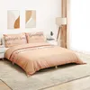 Image de vidaXL Ensemble de housse de couette rose 200x200 cm Coton 136516