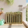 Image de vidaXL Lit surélevé de jardin design de clôture bois de pin imprégné 832486