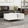 Image de vidaXL Table basse blanc 90x60x35 cm bois dingénierie 827060