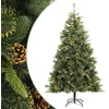 Image de vidaXL Sapin de Noël artificiel articulé avec pommes de pin 240 cm 357704