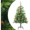 Image de vidaXL Sapin de Noël artificiel avec pommes de pin et baies 150 cm 357706