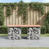 Image de vidaXL Banc de jardin design gabion 103x44x42cm bois massif de douglas 834339