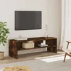 Image de vidaXL Meuble TV chêne fumé 120x40x40 cm bois dingénierie support TV buffet TV meuble multimédia banc TV armoire hifi 835564