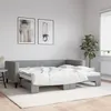Image de vidaXL Lit de jour avec lit gigogne gris clair 90x190 cm tissu 3196588