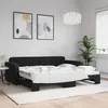Image de vidaXL Lit de jour avec lit gigogne noir 90x190 cm velours 3196944