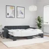 Image de vidaXL Lit de Jour avec Lit Gigogne et Matelas Canapé-lit Lit dInvité Meuble de Chambre à Coucher Salle de Séjour 3196947