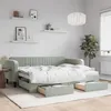 Image de vidaXL Lit de jour avec gigogne et tiroirs sans matelas 90x200 cm 3197111