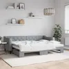Image de vidaXL Lit de jour avec lit gigogne gris clair 80x200 cm tissu 3197421