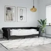 Image de vidaXL Lit de jour avec matelas noir 90x200 cm similicuir 3197719