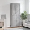 Image de vidaXL Buffet haut Sonoma gris 69 5x34x180 cm Bois dingénierie 3199567
