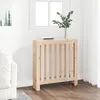 Image de Cache-radiateur en bois massif de pin - VidaXL - Étagère pratique - Design moderne à lattes