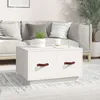 Image de 820967 vidaXL Table basse Blanc 60x53x35 cm Bois massif de pin