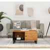 Image de vidaXL Table basse 80x50x40 cm Bois dacacia solide et dingénierie 350633