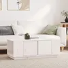 Image de 814430 vidaXL Table basse Blanc 110x50x40 cm Bois massif de pin