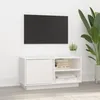 Image de 814465 vidaXL Meuble TV Blanc 80x35x405 cm Bois de pin massif