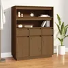 Image de 818218 vidaXL Buffet haut Marron miel 89x40x116 5 cm Bois massif de pin