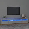 Image de vidaXL Meuble TV avec Lumières LED Centre de Divertissement Rangement Meuble Média Meuble de Salon Salle de Séjour Maison 3152725