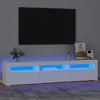 Image de vidaXL Meuble TV avec Lumières LED Centre de Divertissement Rangement Meuble Média Meuble de Salon Salle de Séjour Maison 3152754