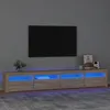 Image de vidaXL Meuble TV avec Lumières LED Centre de Divertissement Rangement Meuble Média Meuble de Salon Salle de Séjour Maison 3152764