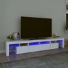 Image de vidaXL Meuble TV avec Lumières LED Centre de Divertissement Rangement Meuble Média Meuble de Salon Salle de Séjour Maison 3152786