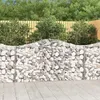 Image de vidaXL Panier de gabions arqué 200x30x100/120 cm Fer galvanisé 153385