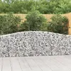 Image de vidaXL Panier de gabions arqué 400x30x80/100 cm Fer galvanisé 153404