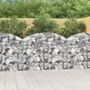 Image de vidaXL Panier de Gabions Arqué Cage à Gabion Mur de Gabion Panier à Pierre Gabion pour Pierre Jardin Patio Extérieur 153445
