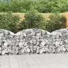 Image de vidaXL Panier de Gabions Arqué Cage à Gabion Mur de Gabion Panier à Pierre Gabion pour Pierre Jardin Patio Extérieur 153454