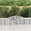 Image de vidaXL Panier de gabions arqué 300x30x60/80 cm Fer galvanisé 153503