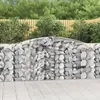 Image de vidaXL Panier de Gabions Arqué Cage à Gabion Mur de Gabion Panier à Pierre Gabion pour Pierre Jardin Patio Extérieur 153535