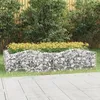 Image de vidaXL Lit Surélevé à Gabions Arqué Panier de Gabions Pour Plantes Jardinière de Jardin Patio Terrasse 200x100x50 cm Fer 153550