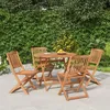 Image de vidaXL Ensemble de salle à manger de jardin 5 pcs Bois dacacia solide 3152898