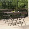 Image de vidaXL Lot de 4 Chaises de Bistrot Pliantes Sièges de Terrasse Chaises de Balcon Meubles de Patio Extérieur Résine 3152115