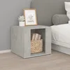 Image de 816548 vidaXL Table de chevet Gris béton 41x40x36 cm Bois dingénierie