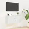 Image de vidaXL Meuble TV mural Blanc 80x345x40 cm 816624
