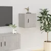 Image de 816648 vidaXL Meuble TV mural Gris béton 40x345x40 cm