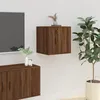 Image de 816654 vidaXL Meuble TV mural Chêne marron 40x345x40 cm