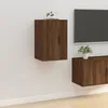 Image de 816670 vidaXL Meuble TV mural Chêne marron 40x345x60 cm