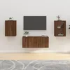 Image de 816671 vidaXL Meubles TV muraux 2 pcs Chêne marron 40x345x60 cm