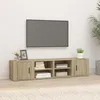 Image de 819443 vidaXL Meubles TV 2 pcs Chêne sonoma 80x315x36 cm Bois dingénierie