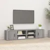 Image de 819449 vidaXL Meubles TV 2 pcs Sonoma gris 80x315x36 cm Bois dingénierie