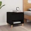 Image de vidaXL Table de chevet Noir 50x46x50 cm Bois d’ingénierie 819534