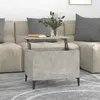 Image de vidaXL Table basse Gris béton 60x445x45 cm Bois dingénierie 819576