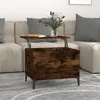 Image de vidaXL Table basse Chêne fumé 60x445x45 cm Bois dingénierie 819577