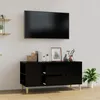 Image de vidaXL Meuble TV Noir 102x445x50 cm Bois dingénierie 819597