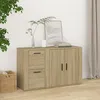 Image de 820999 vidaXL Buffet Chêne sonoma 100x33x595 cm Bois dingénierie