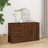 Image de 821003 vidaXL Buffet Chêne marron 100x33x595 cm Bois dingénierie