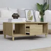Image de 821063 vidaXL Table basse Chêne sonoma 90x50x365 cm Bois dingénierie