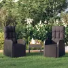 Image de vidaXL Chaises de jardin inclinables coussins lot de 2 Résine tressée 319544
